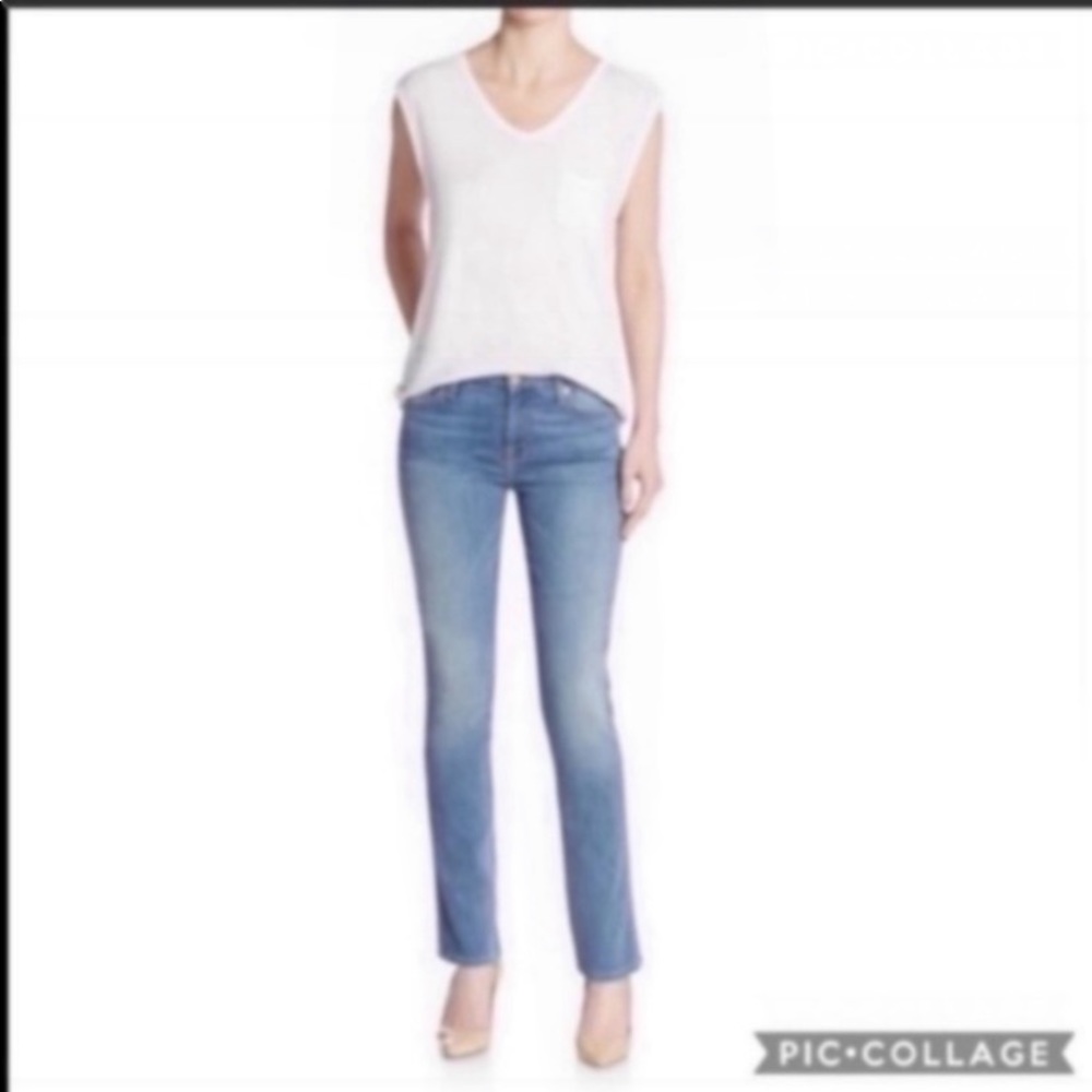 7 for All Mankind modern straight jeans size 25 - Picture 3 of 9